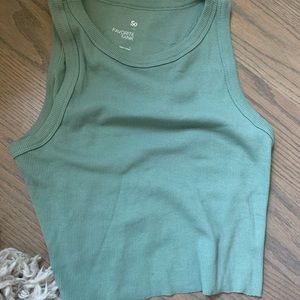 greenish tank top